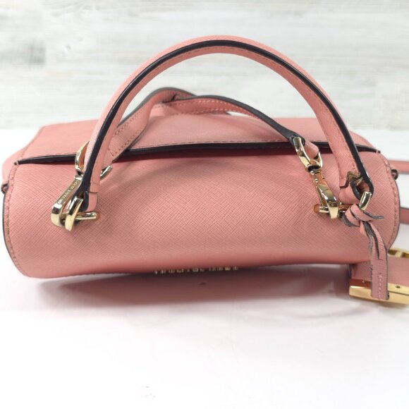 MK MICHAEL KORS AVA EXTRA SMALL CROSSBODY PINK LEATHER BAG SATCHEL PURSE *FLAWS* - Picture 7 of 16